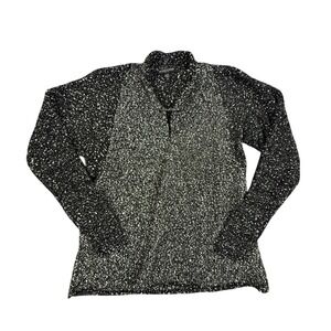 Eileen Fisher Cardigan Sweater Women's PP Small Boucle Knit Long Sleeve Black